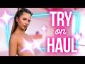 (4K) Huge Swimsuit Try on   Micro bikini  Swimwear  Bikini Try on Haul with mirror view