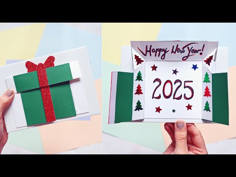 DIY Gift Card - Happy New Year 2025 Card | Greeting Card for New Year