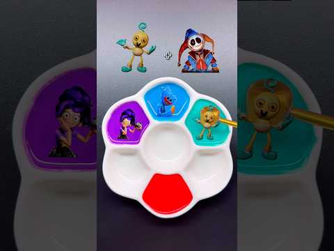 Guess the Mixed Color | Poppy Playtime 5 #colormixing #colors #satisfying #games