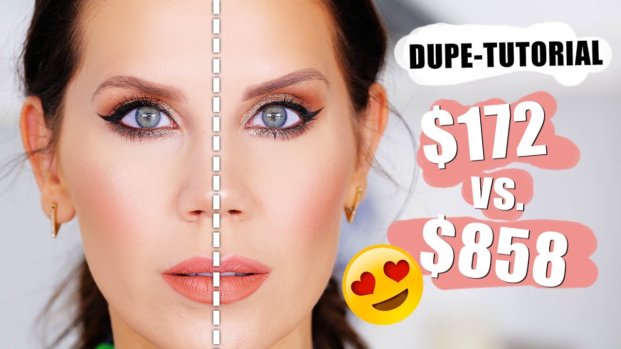 FULL FACE OF DUPES Drugstore vs. Highend