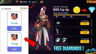 Free Fire Max Diamond Trick 2024 || How To Get Free Diamonds In Free Fire Max || Free Diamonds