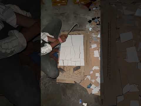 Why did this man break tiles on purpose? #shorts