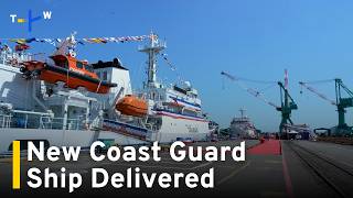 YouTube video thumbnail: Coast Guard Takes Delivery of New Patrol Vessel as Maritime Tensions Spike