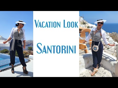 Mediterranean Vacation Look - Oia, Santorini
