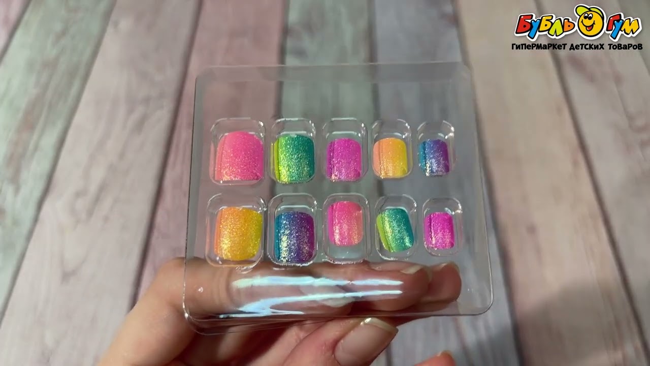 Ногти накладные LUKKY мультиколор  - видео Ногти накладные LUKKY мультиколор  - видео