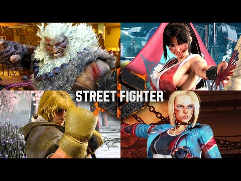 Street Fighter 6 - All Game Over & Continue Animations (Years 1-2 Fighters Edition | 4K 60FPS)