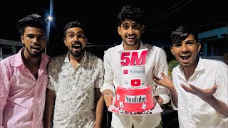 5 million subscriber cakecutting 🎉 ￼