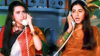 Dono ka pati nikla ek hi! Ab asli tamasha shuru hoga 🤯😆 | Karishma Kapoor, Tabu, Govinda Movie Scene