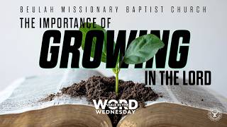 "The Importance of Growing in the Lord " |Rev. Jerry Black | 6/17/26
