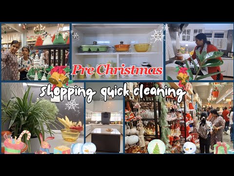 christmas clean&Decorate⭐kitchen cleaning|cleaning ideas|x mas||christmas series |open kitchen|IKEA