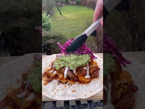A few tips on #howto #wrap a #burrito with #fries and #buffalowings 😋 #comfortfood #texmex