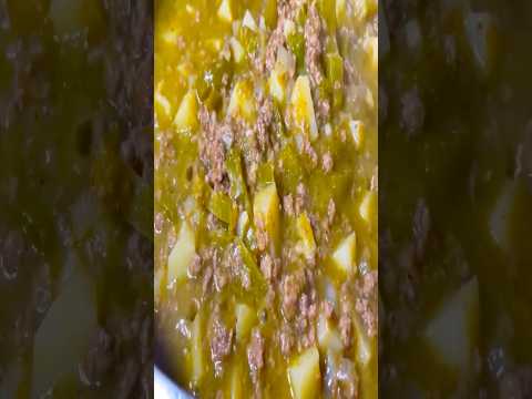 Picadillo en salsa verde ✨ video corto