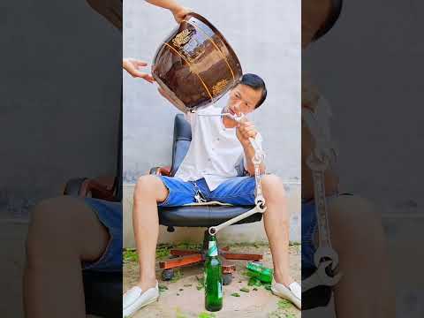 💥🔥A beer bottle lifts up a 100-jin water tank!💥🔥