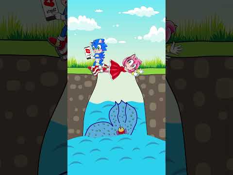 TOP 3 Funny Animation about Sonic and Amy - Episode 53 | ๐๐๐ #shorts #animation #story