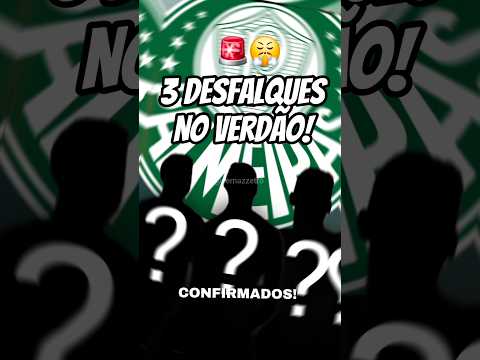 🚨😤 3 desfalques no Palmeiras após o jogo contra Flamengo!!