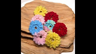Tuto chouchou fleur au crochet spécial gaucher @AlextitiaTutoCrochet