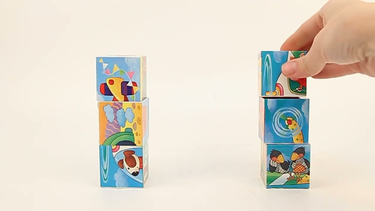 Кубики-шумелки Чудесное путешествие 6шт - видео Кубики-шумелки Чудесное путешествие 6шт - видео