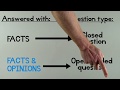 Open-Ended Research Questions and Writing
