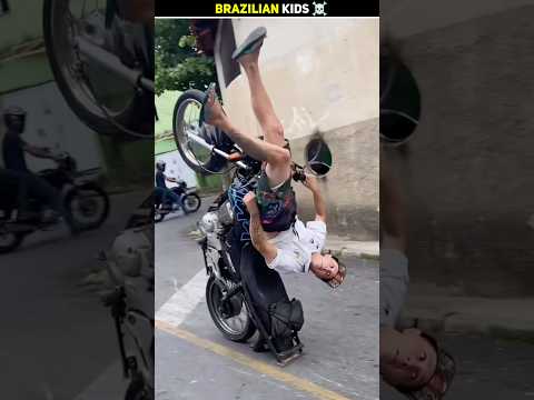 Brazilian Kids Stunts Secrets! 💀 🔥 #shorts
