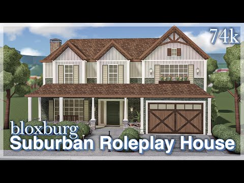 Bloxburg - Suburban Roleplay House Speedbuild (exterior)