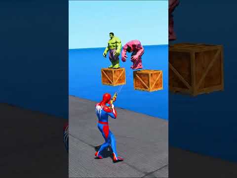 GTA 5 Epic Water Ragdolls | Spider-Man vs Minions Jumps / Fails ep.115 #shorts