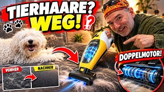 Der perfekte Akku Handstaubsauger für Tierbesitzer?🐕 Wir testen ihn gegen Tierhaare! Hundehaare Test