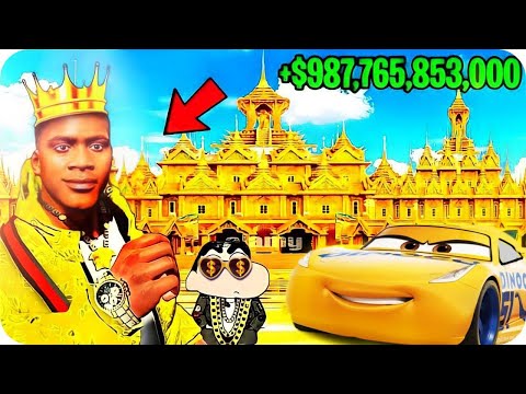 FRANKLIN TOUCH ANYTHING BECOME GOLD || EVERYTHING IS FREE IN GTA 5
