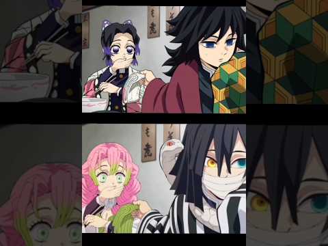 Shinobu x giyu🦋mitsuri x obanai🍡#demonslayer #anime #kny #love