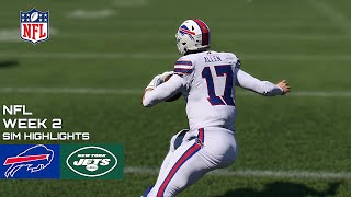 Buffalo Bills vs New York Jets NFL Week 2 Simulation (Madden 26 Rosters)