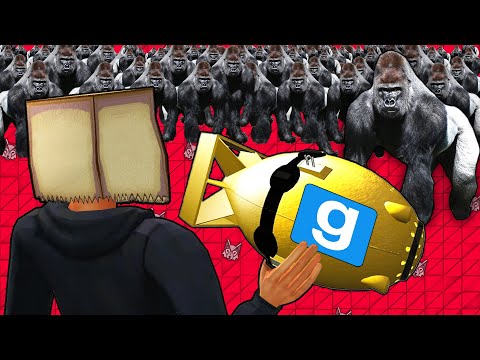 100 Bombs vs 1 Gorilla (gmod sandbox)