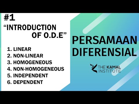 PERSAMAAN DIFERENSIAL #1: Introduction [Linear,...