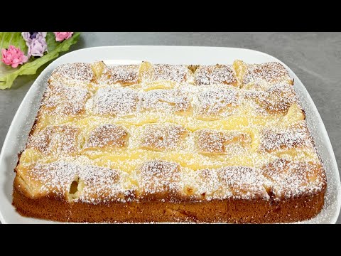 Wenn du Äpfel zu Hause hast! 🍎🍏 mach diesen sehr leckeren Apfelkuchen!