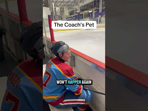 The Coach’s Pet🤣 #hockey #hockeyplayer #hockeycoach #coaching #hockeyvideos #relatable #sports #nhl