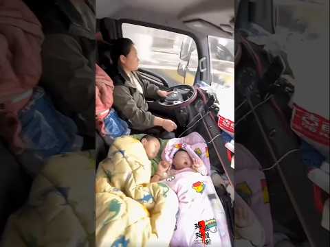 After the divorce, the woman drove and took care of two...