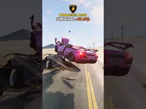 Extreme overtakings PART 12 | LAMBORGHINI EDITION #beamngdrive #beamng #beamngcrashes #car #cars
