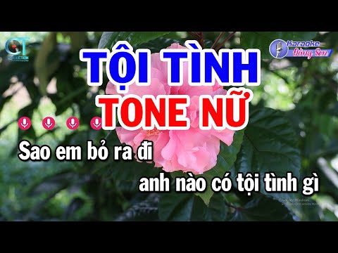 Karaoke Tội Tình Tone Nữ Fm | Nhạc Sống Beat Mới || Karaoke Đồng Sen