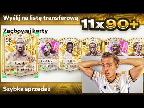 PACZKA 11x90+ z IKONAMI DECYDUJE O MOIM SKŁADZIE! | EA FC 25