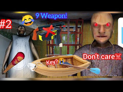 😎🔫🚫Granny fastest boat Escape 9 WEAPON! #granny #challange #granny2