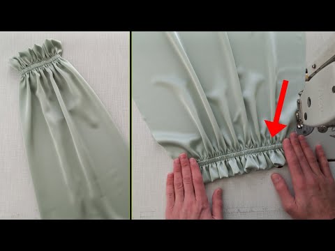 How do professionals sew sleeves? In an amazing and fast way