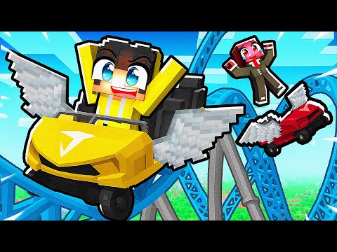 Uçan Roller Coaster Yapıp FERİTED'i Trolledim! 🤣 | Minecraft