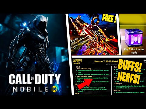 MUDANÇA NAS RECOMPENSAS! NOVO MÍTICO, NOVA COLAB E ARMA LENDÁRIA GRÁTIS NA SEASON 7 DO COD MOBILE