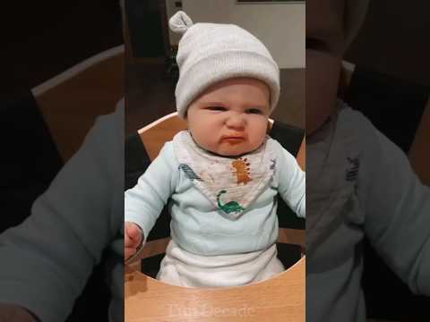 funniest baby getting super angry || #shorts