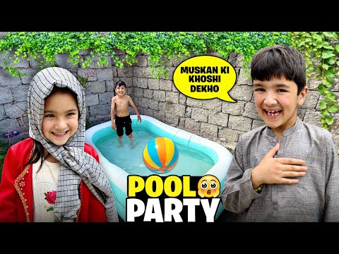 Shiraz Or Muskan Ka Pehla Swimming Pool 🏊 Ye Kahan Se Aaya ?