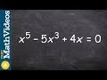 Factoring and Solving Polynomial Equations