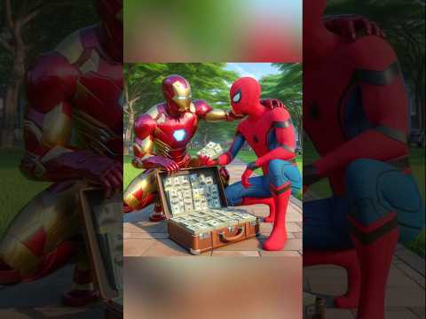 spider man ne bachaya iron man ke bete ko kidnap hote hote #shorts #spiderman