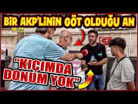 GERÇEKLERİ DUYUNCA GÖT OLDU, AKP'Lİ TROL HAKLI ÇIKMAK İÇİN ÇIRPINDI DURDU | SOKAK RÖPORTAJI