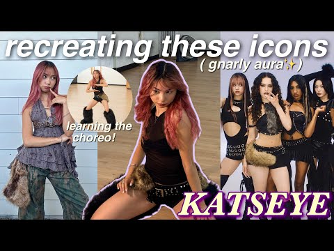 I recreated KATSEYE’s ICONIC look✨🖤 *shopping for outfits, makeup,Gnarly inspired* my new aesthetic!