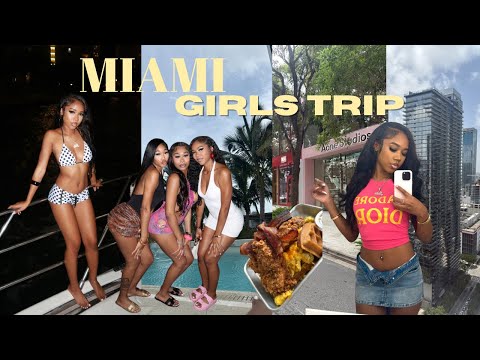 MIAMI GIRLS TRIP! We had a ball! club, yacht, shopping + more