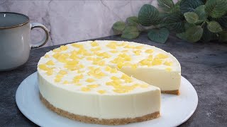 Tarta de queso Cheesecake Cremosa de Piña! 🍍 | Receta Fácil, Sin Horno y Sin Gluten #496#