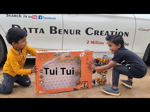 Kids unboxing Gift Toys - JCB - Road Roller - Excavator - Bulldozer - Best Toy Video